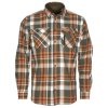 Pinewood Lappland Rough Flannel Skjorte Green/Orange