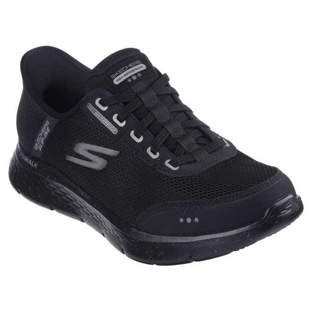 Skechers Go Walk Flex WP SlipIn Sko Black