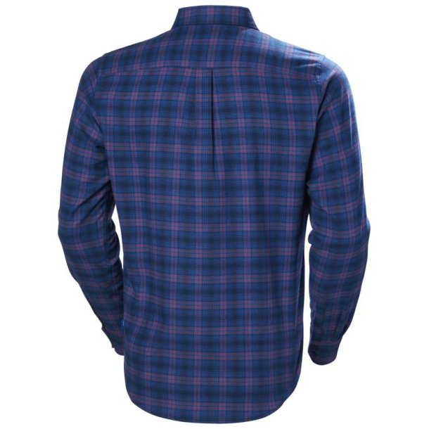 Helly Hansen Lokka Organic Flan Ls Shirt Ocean Classic Plaid