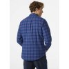 Helly Hansen Lokka Organic Flan Ls Shirt Ocean Classic Plaid