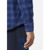 Helly Hansen Lokka Organic Flan Ls Shirt Ocean Classic Plaid