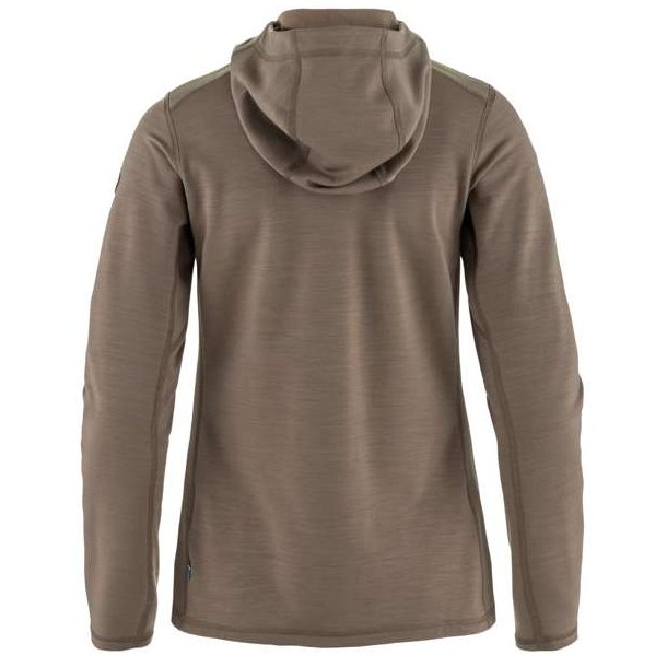 Fjllrven Keb Fleece Hoodie W Suede Brown
