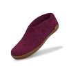 Glerups Shoe Hjemmesko Med Gummisl Cranberry