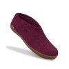 Glerups Shoe Hjemmesko Med Gummisl Cranberry