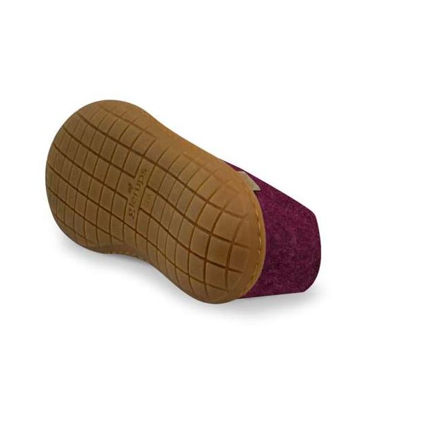 Glerups Shoe Hjemmesko Med Gummisl Cranberry