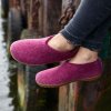 Glerups Shoe Hjemmesko Med Gummisl Cranberry