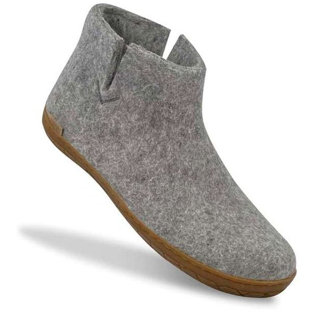 Glerups Boot Hjemmesko Med Gummisl Grey
