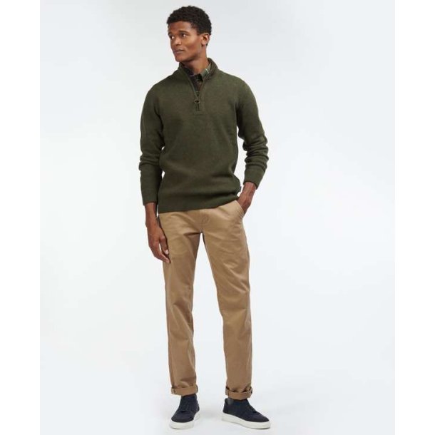 Barbour Holden Half Zip Sweater Olive