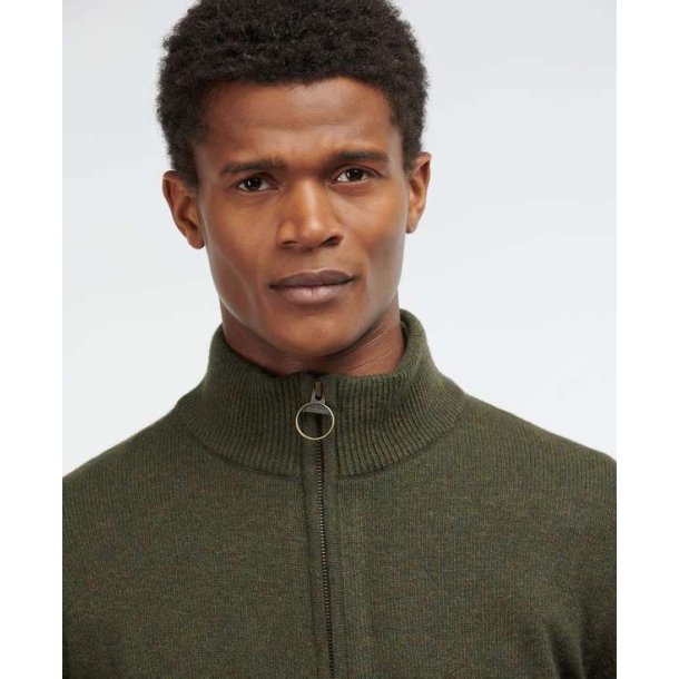 Barbour Holden Half Zip Sweater Olive