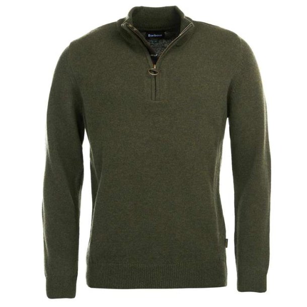 Barbour Holden Half Zip Sweater Olive