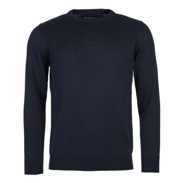 Barbour Pima Cotton Crew Neck Navy