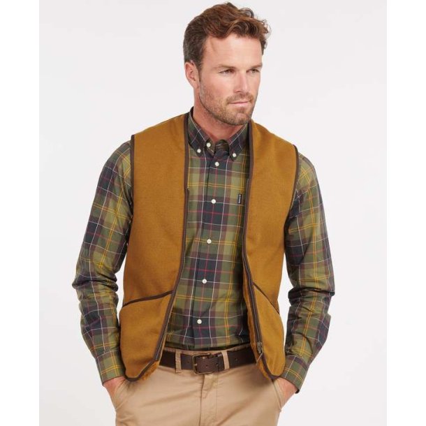 Barbour Warm Pile Zip-in Liner Vest Bark