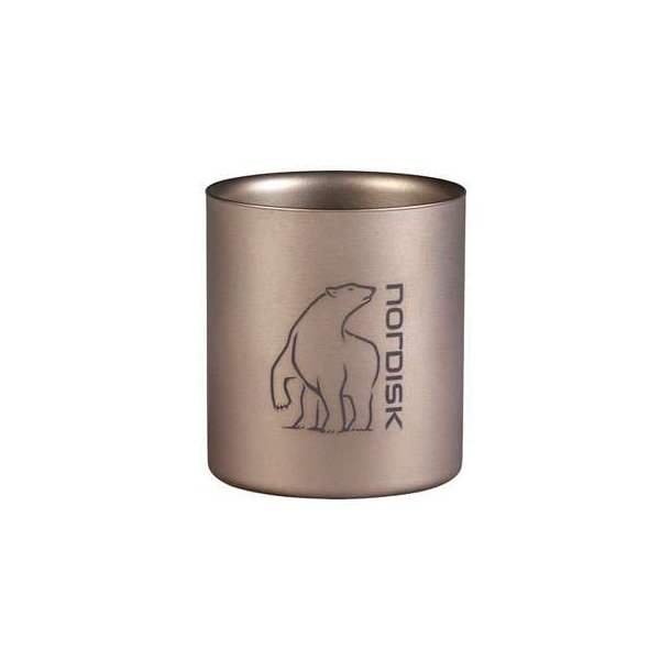 Nordisk Mug Double Wall 220ml Titanium