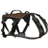 Non-Stop Dogwear Rock Harness Long Hundesele Sort/Orange Str M